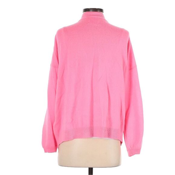 Crush Cashmere 100% Cashmere Pink Oversized Single Button Preppy Cardigan XS - Picture 3 of 8